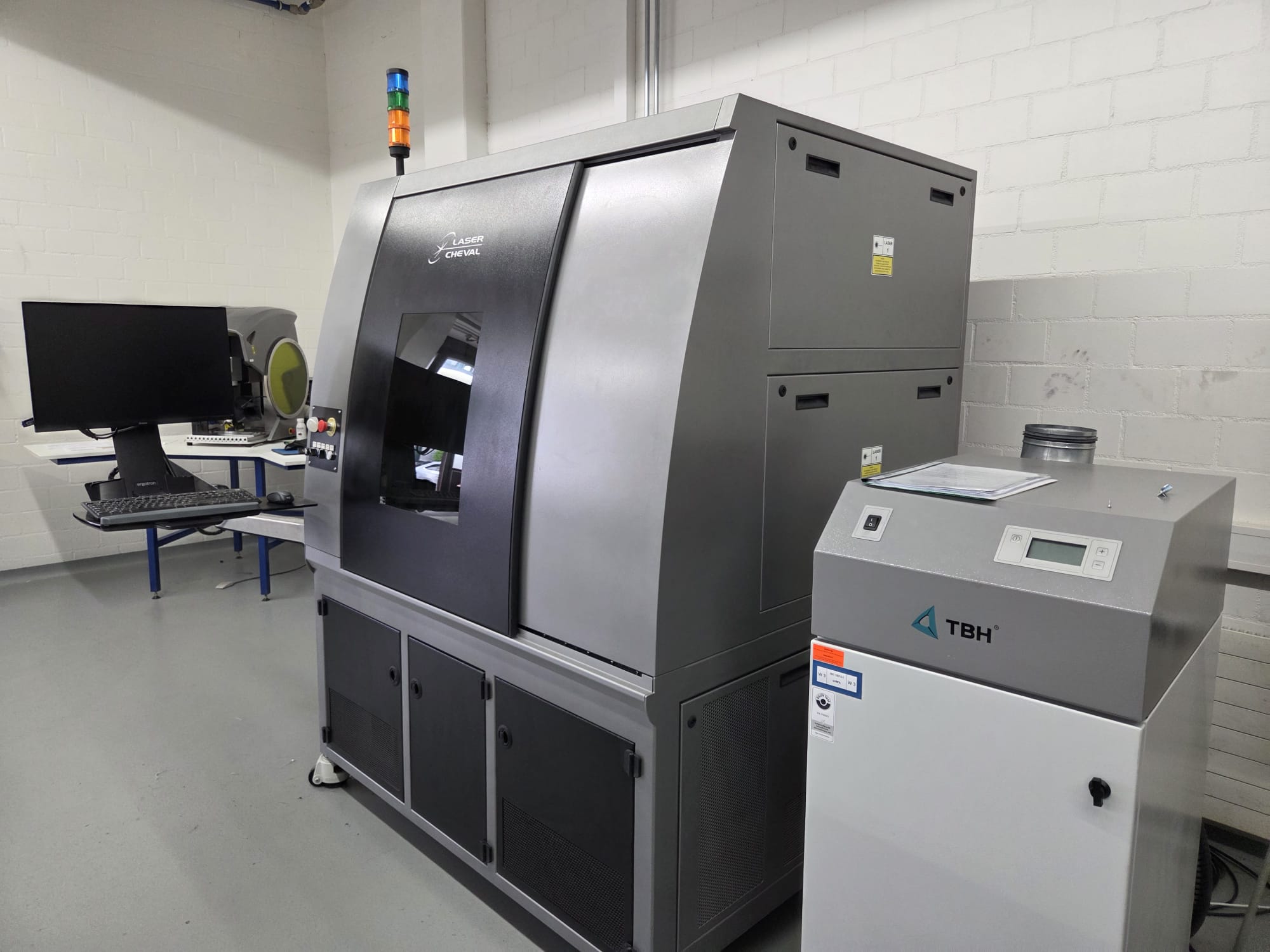 Faisceau laser en action